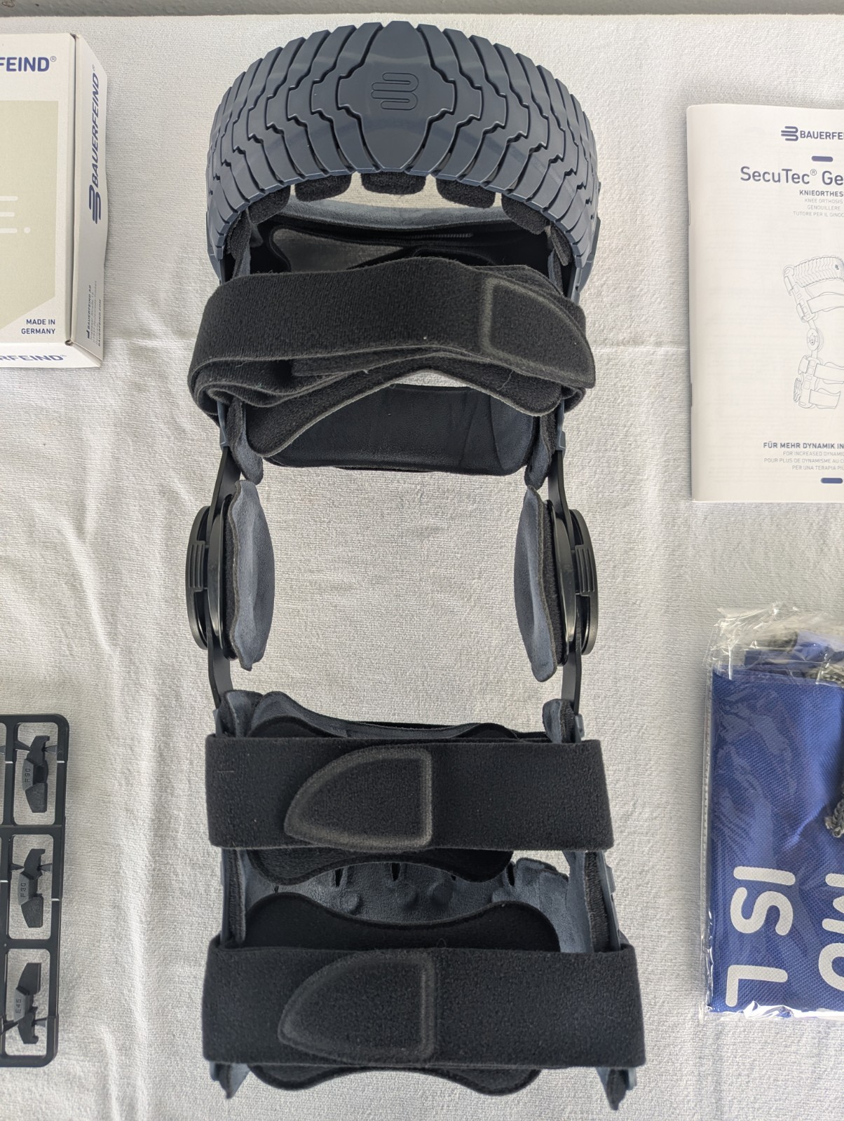 Bauerfeind SecuTec Genu Flex Left Knee Brace Sz 3 Adjustable Stabilizer Orthosis