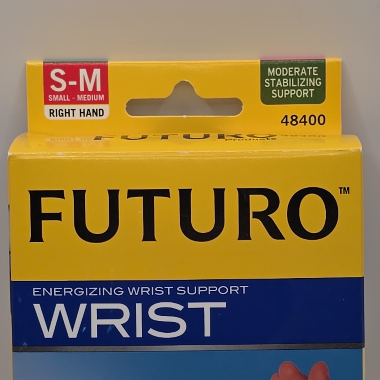NEW 3M Futuro 48400 Wrist Brace Right Hand Moderate Stabilizing Support – S-M