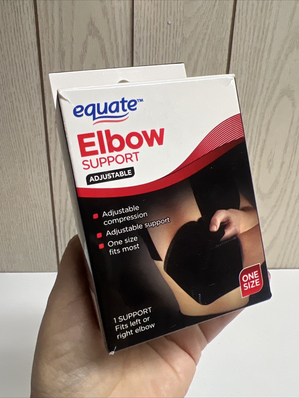 Equate Elbow Support Adjustable One-Size-Fits-Most Shelfwear New