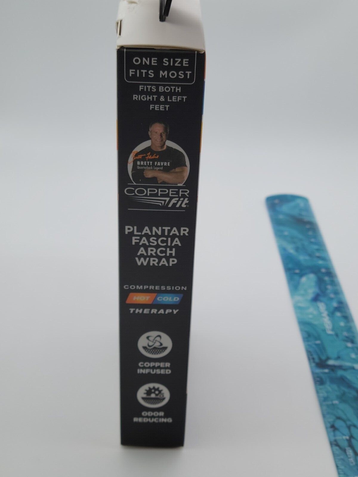 Copper Fit Plantar Fascia Arch Support Wrap Rapid Relief Sleeve Hot/Cold Therapy