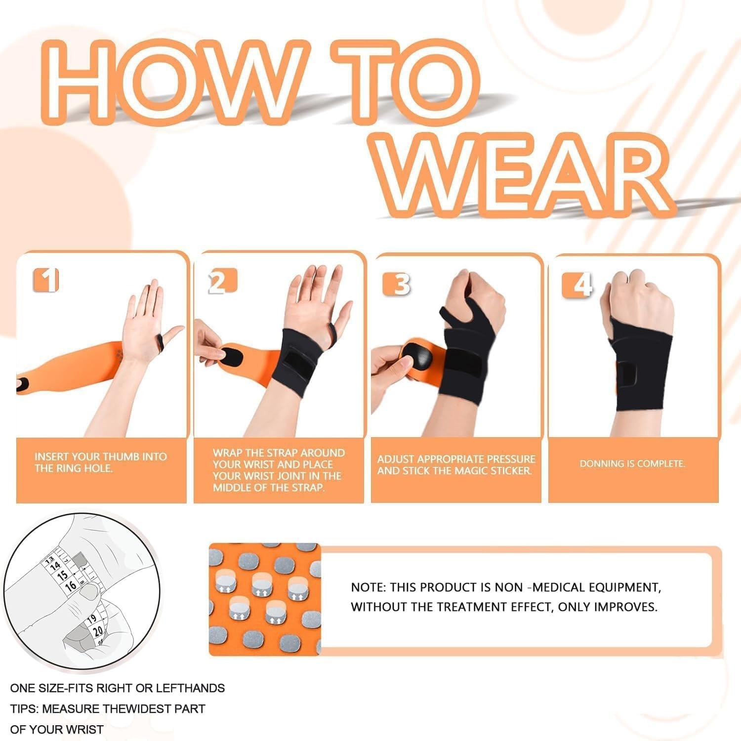 Customizable Wrist Support Brace – Ideal for Sports, Pain Relief, and Daily Use