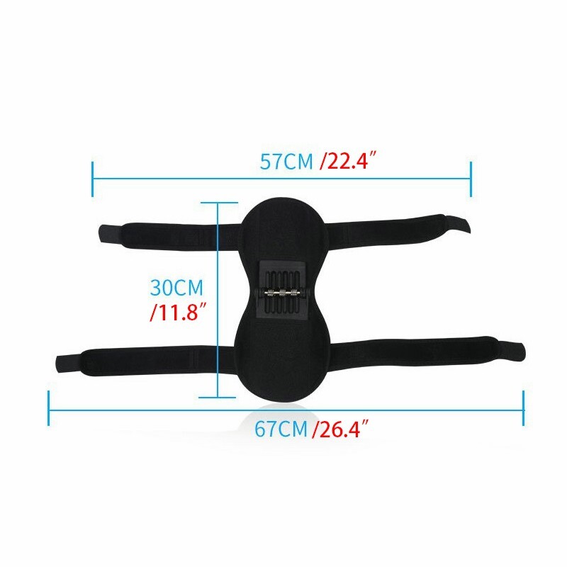 2 Pcs Joint Support Brace Knee Pads Booster Lift Squat Sports Power Spring Force