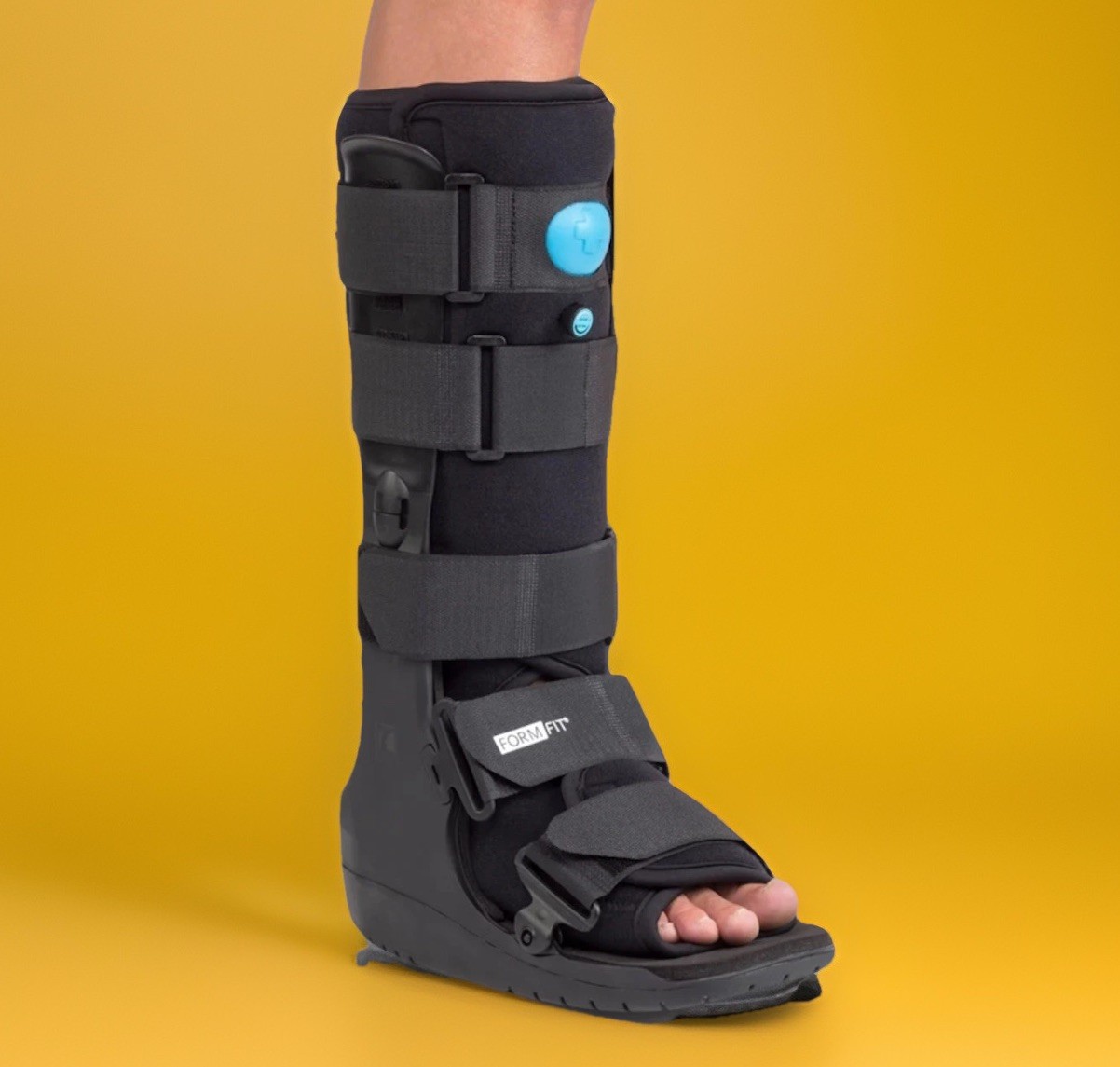 Ossur Boot Air Equalizer Hi-Top Form Fit Walking A-W0400BLK Black NEW