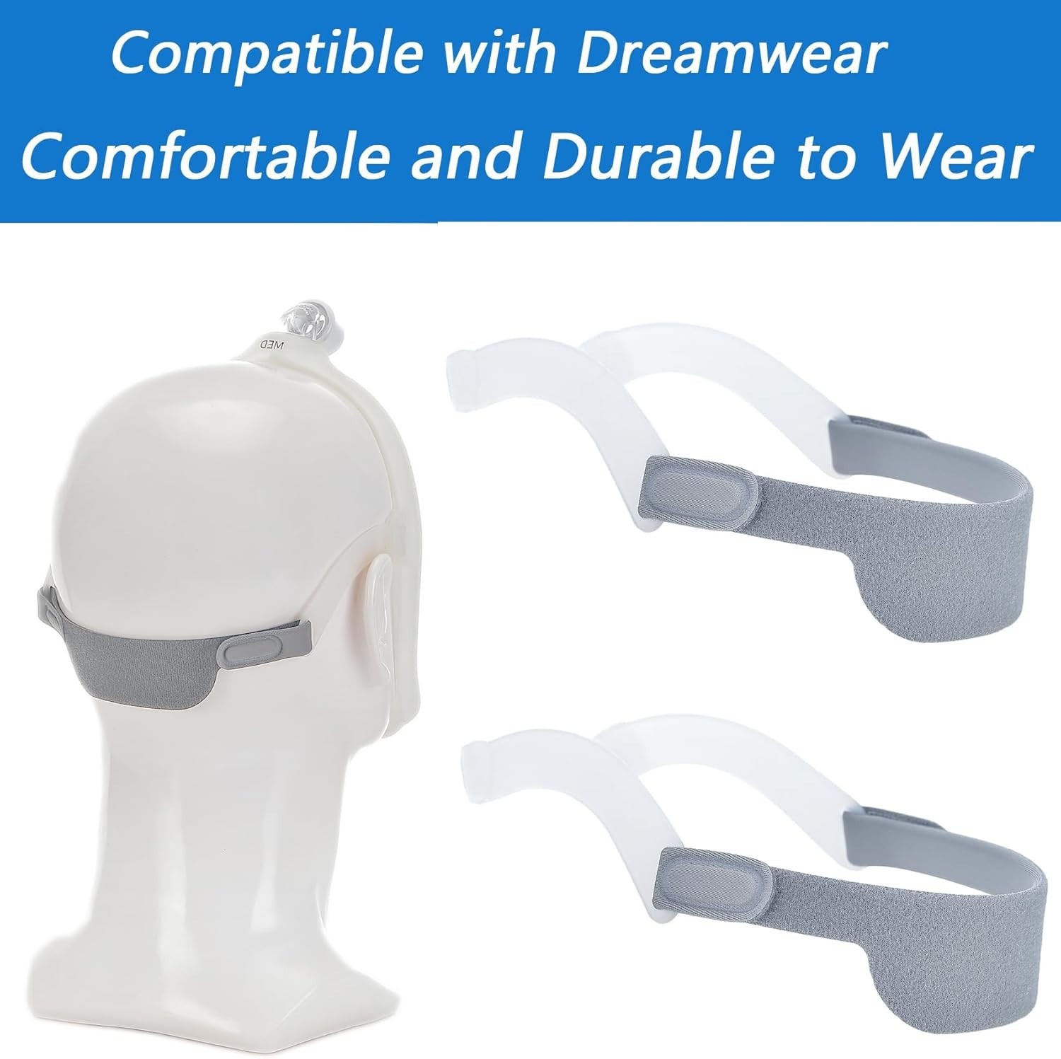 Replacement Headgear Straps – Soft Elastic Design, 2-Pack for Dreamwear Fit