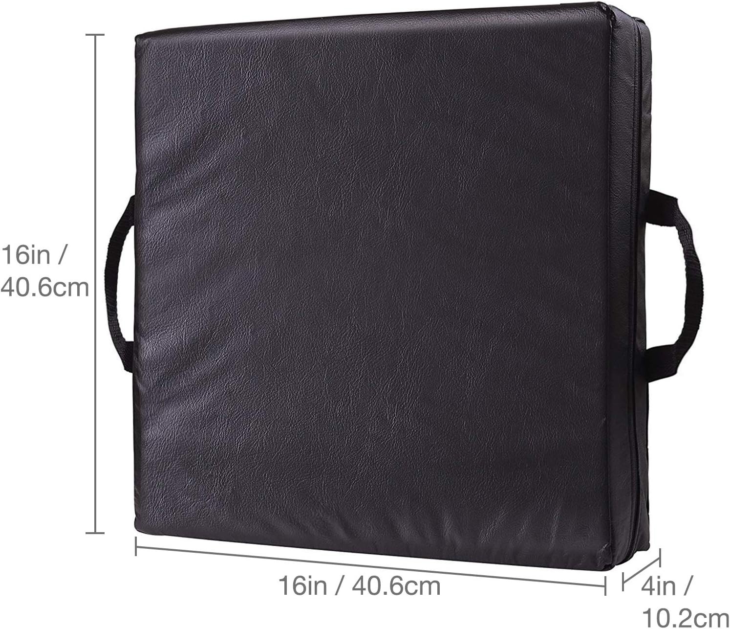 DMI Comfort Seat Cushion for Soft and Firm Support on 16 Inch, Black