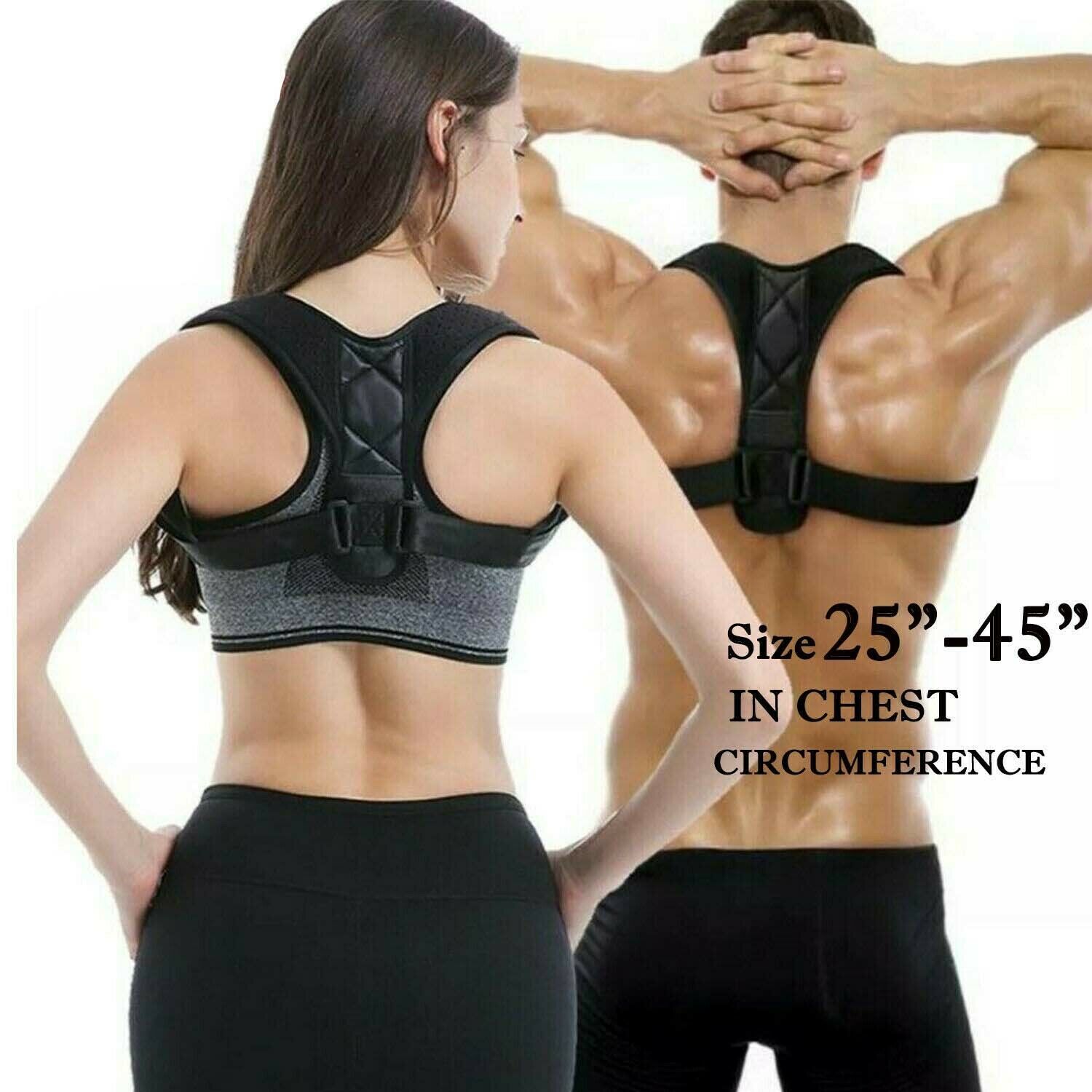Posture Corrector For Men/Women Upper Support Back Brace Adjustable For Clavicle