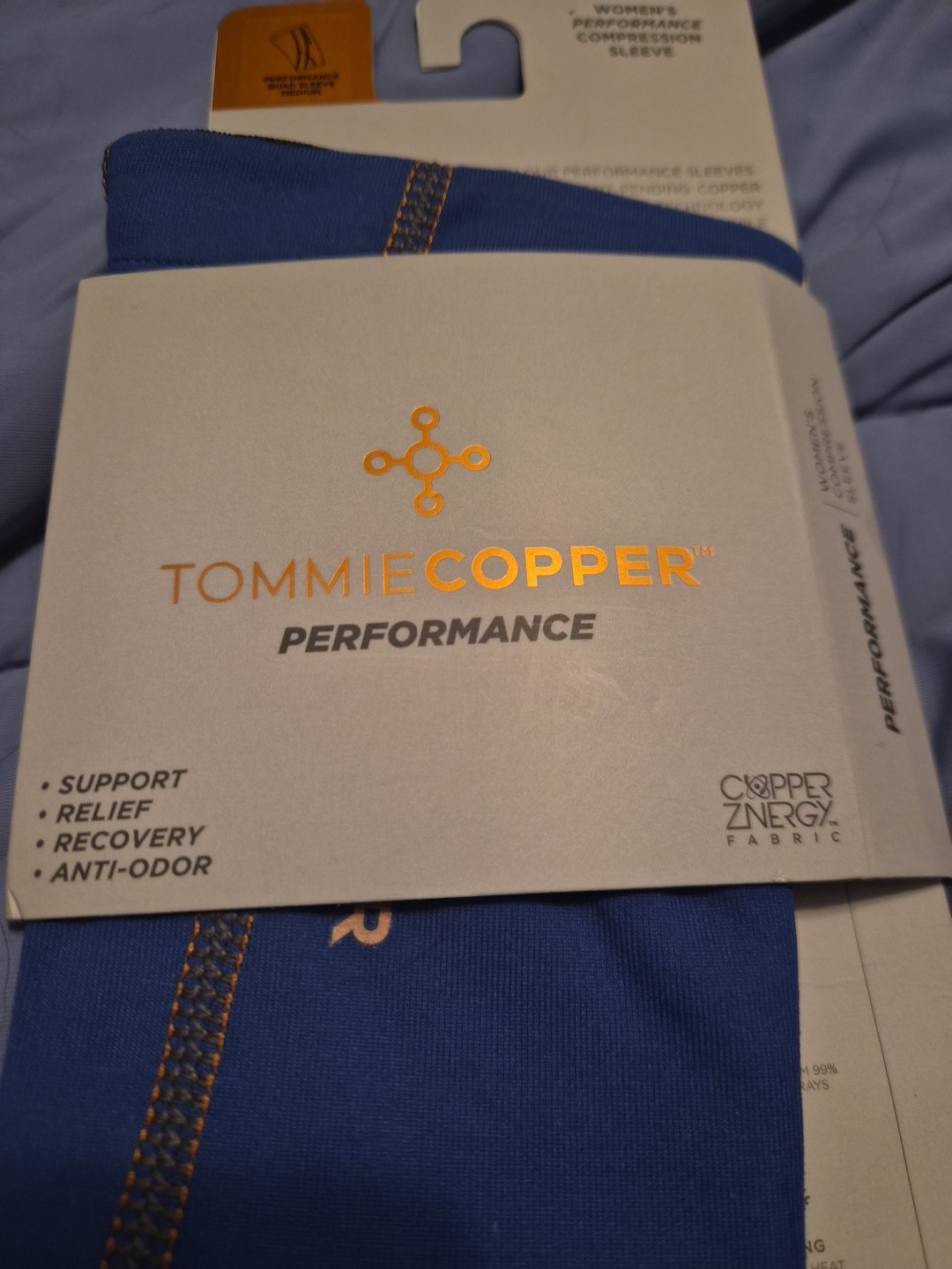 TOMMIECOPPER™ Women’s PERFORMANCE COMPRESSION QUAD SLEEVE Size – MED, BLUE