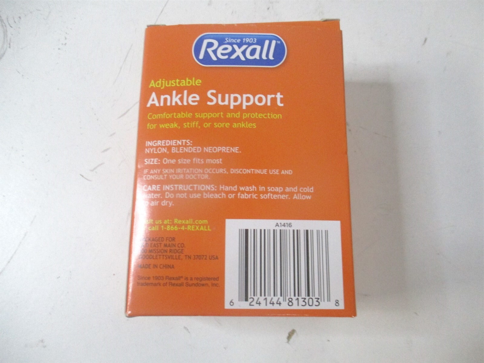 Rexall Black Adjustable Ankle Support For Sore or Weak Ankles – Lot of 3