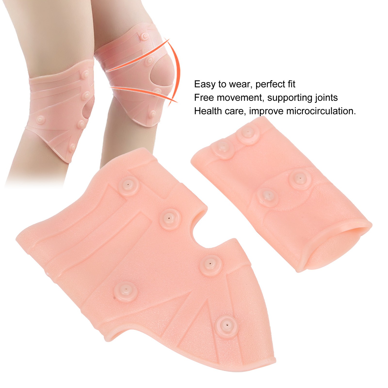 Magnetic Therapy Ankle Brace +Kneed Pads Protection Pain Relief AntiSlip Hea CHU
