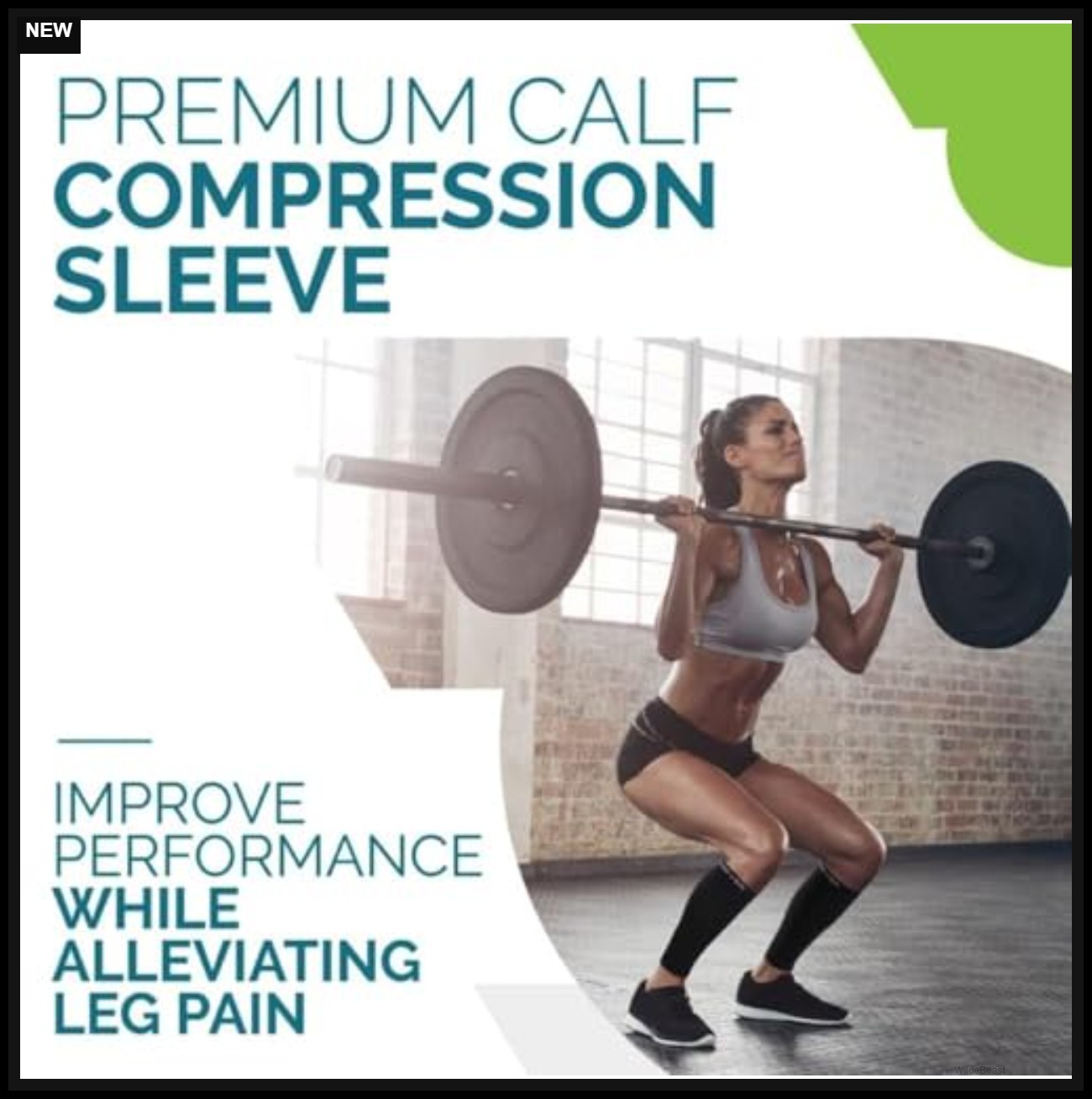 Calf Compression Sleeve 20-30mmHg Leg Support for Running Athletic Pain Relief