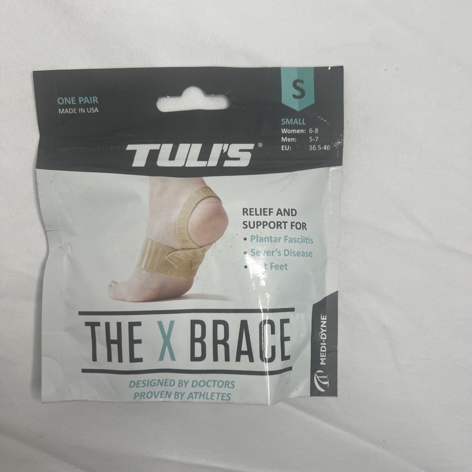 Medi-Dyne X Brace Plantar Fasciitis Severs Disease (Pair) Size Small