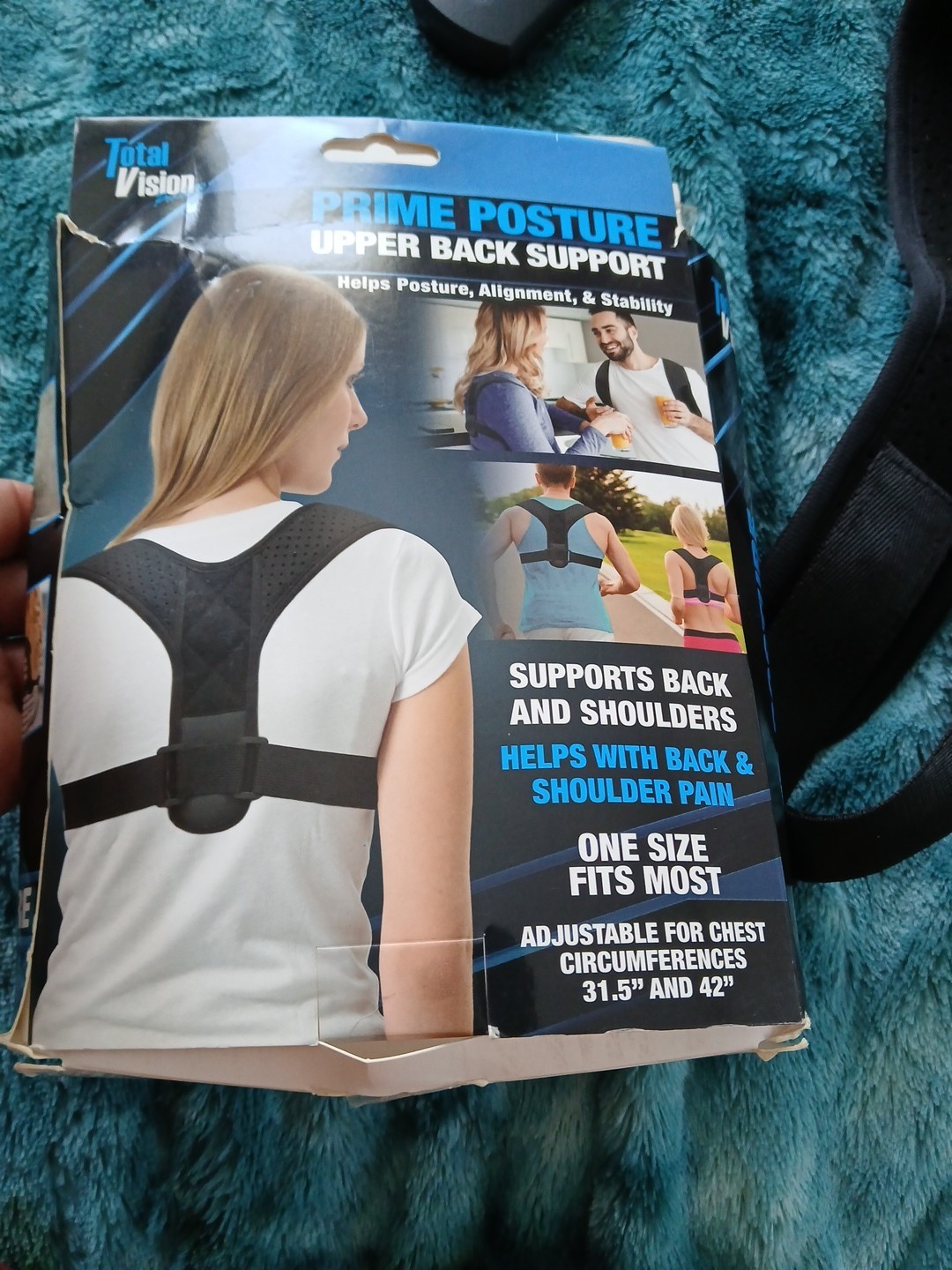 Total Vision Presents Prime Posture Upper Back Support Brace