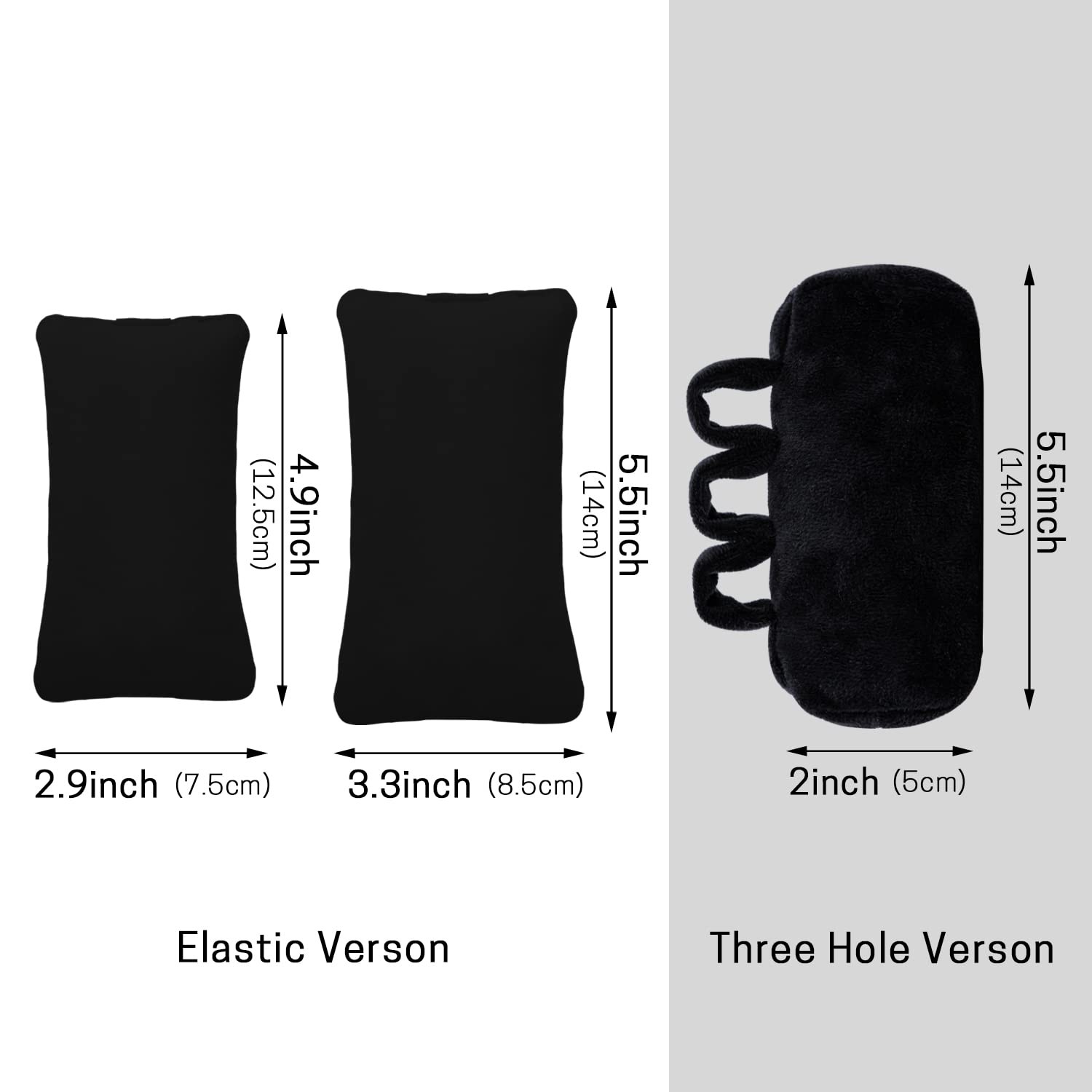 SWISSELITE Hand Contracture Cushion, Grab Pad Regular Black