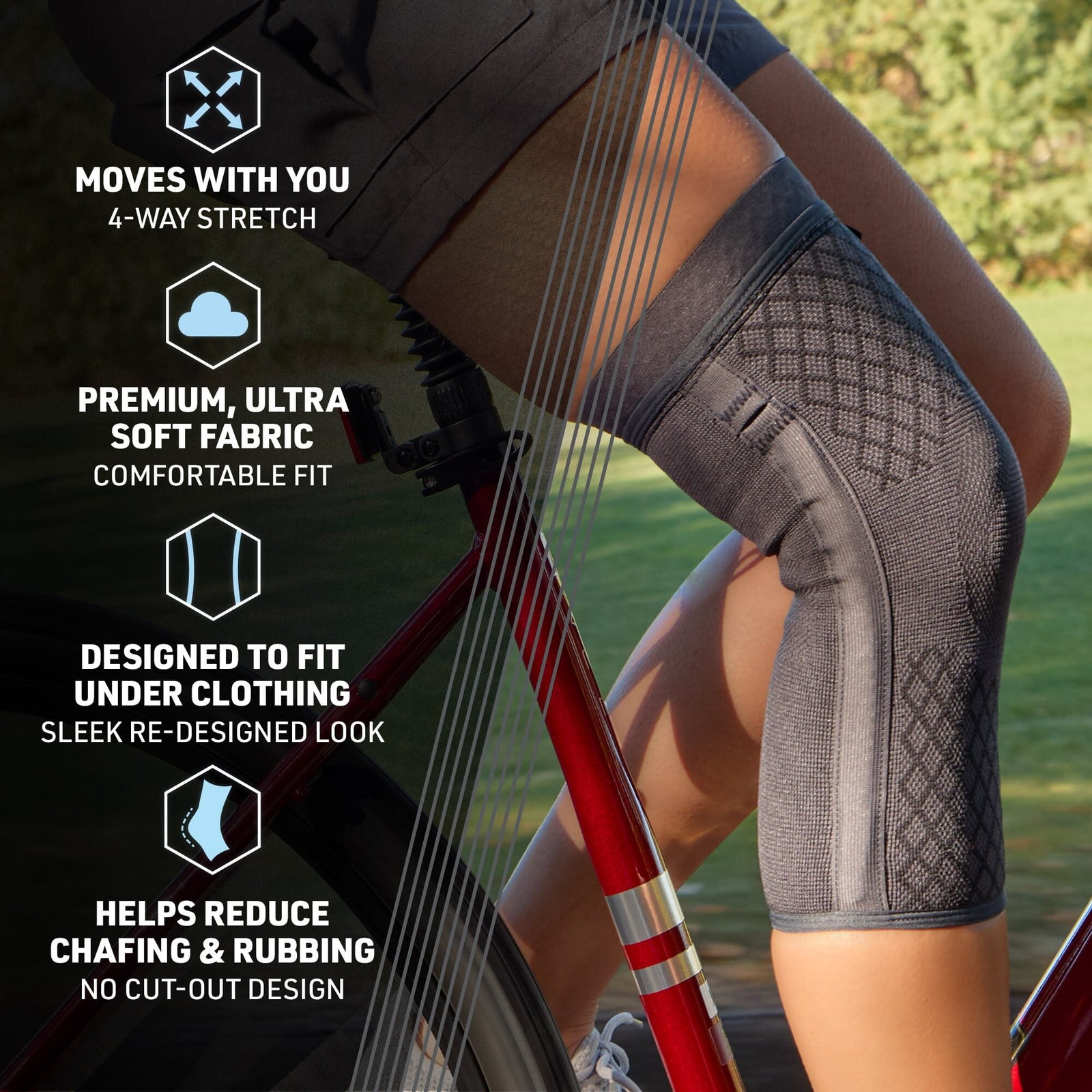 ACE Flex Comfort Knee Sleeve Large/XLarge, with Stabilizers new