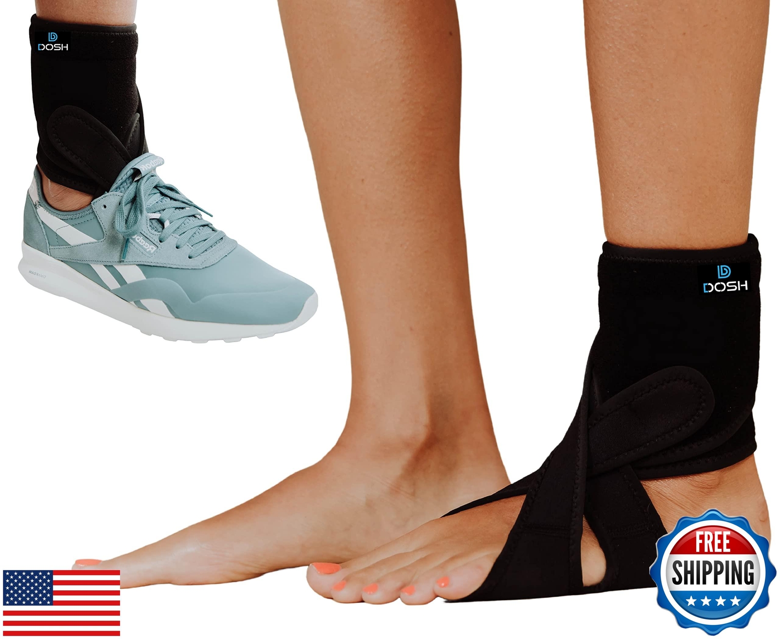Dosh AFO Foot Drop Brace – Drop Foot Brace for Walking – AFO – Unisex (Left-