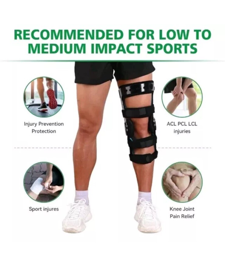 Orthomen Functional Knee Brace ACL/MCL/Meniscus/Ligament/Injuries Right-Small