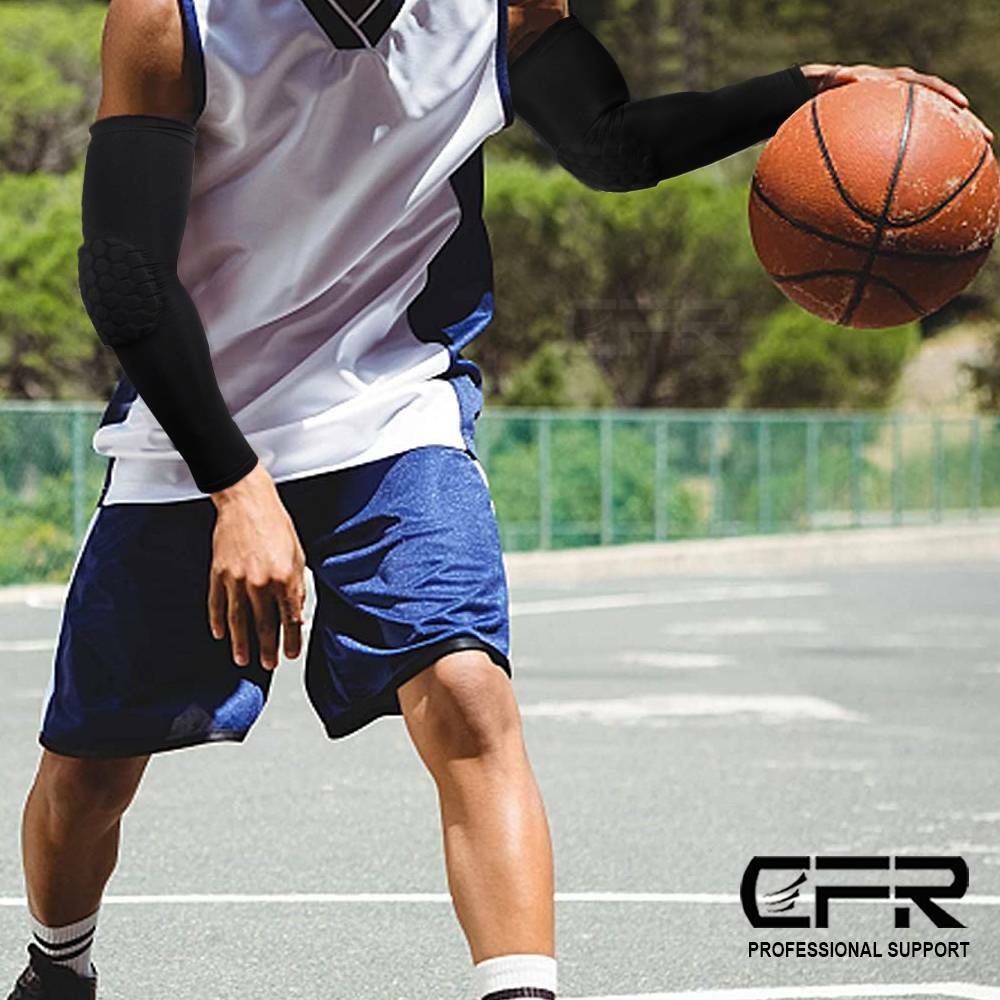 Compression Sleeve Arm Elbow Support Brace Joint Honeycomb Pad Arthritis Workout