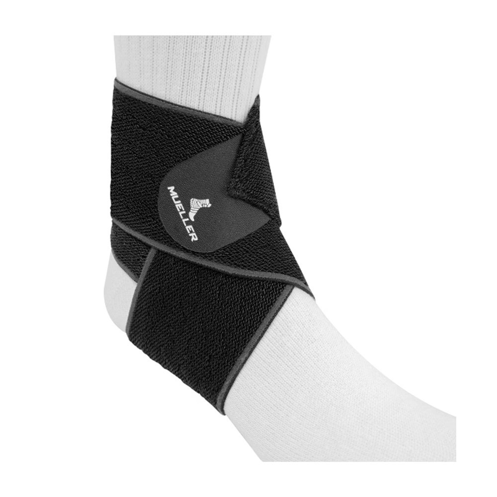 Easy Grip Ankle Support Wrap Black One Size Fits Most