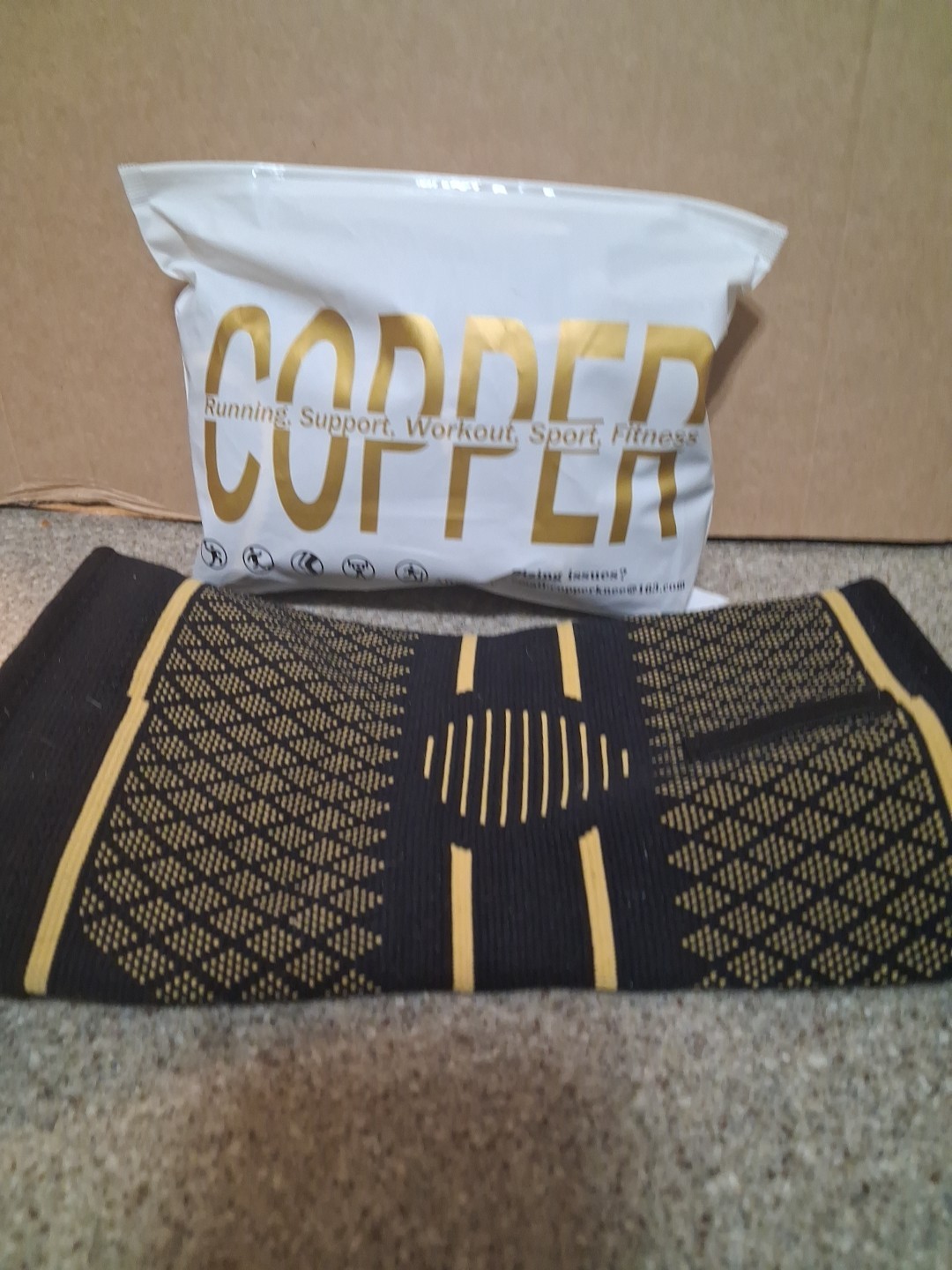 COPPER Knee Braces 2 Pack Medium