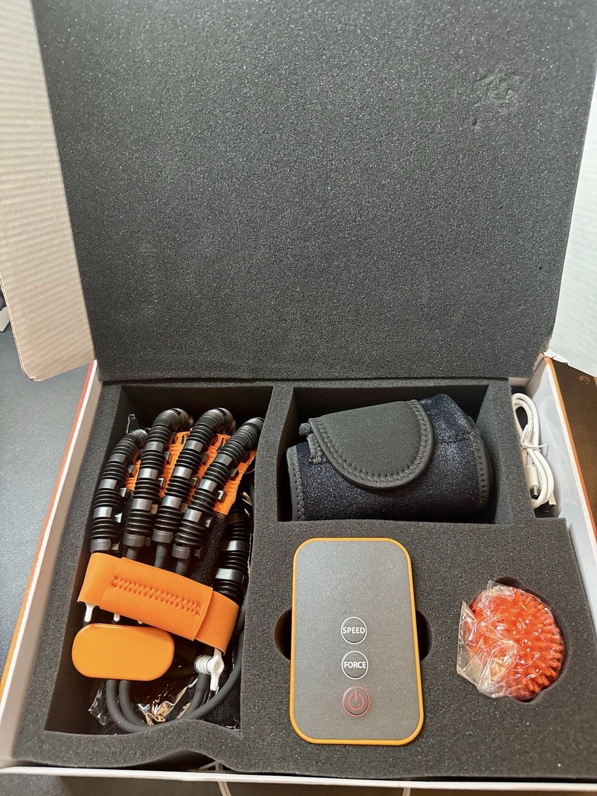 Robotic Rehabilitation Glove Hand Trainer ML-115A Medium LEFT Hand Open Box