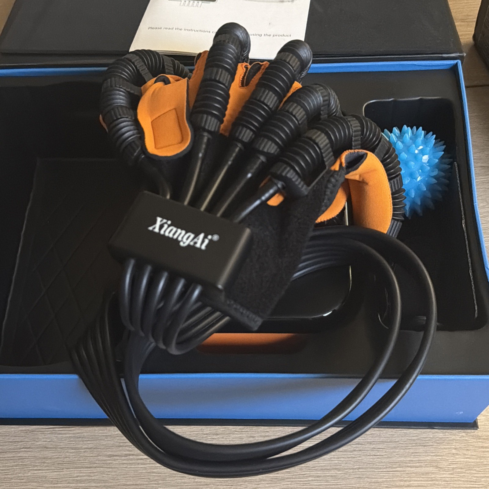 Glove Hand Function Rehabilitation Robot Gloves for Stroke (Right Hand Sz XL)