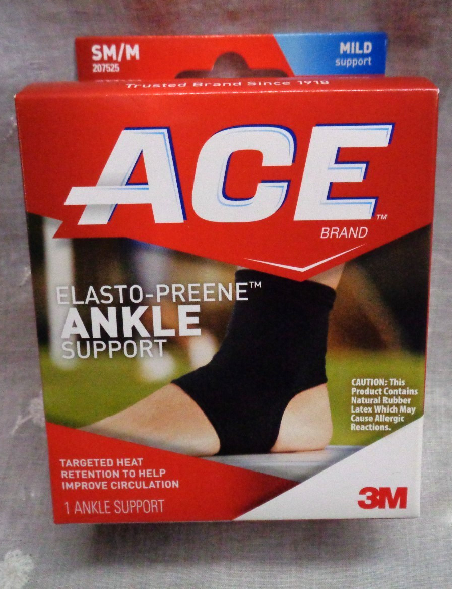 3M ACE Brand ELASTO-PREENE ANKLE Support 207525 MILD SUPPORT SM/M