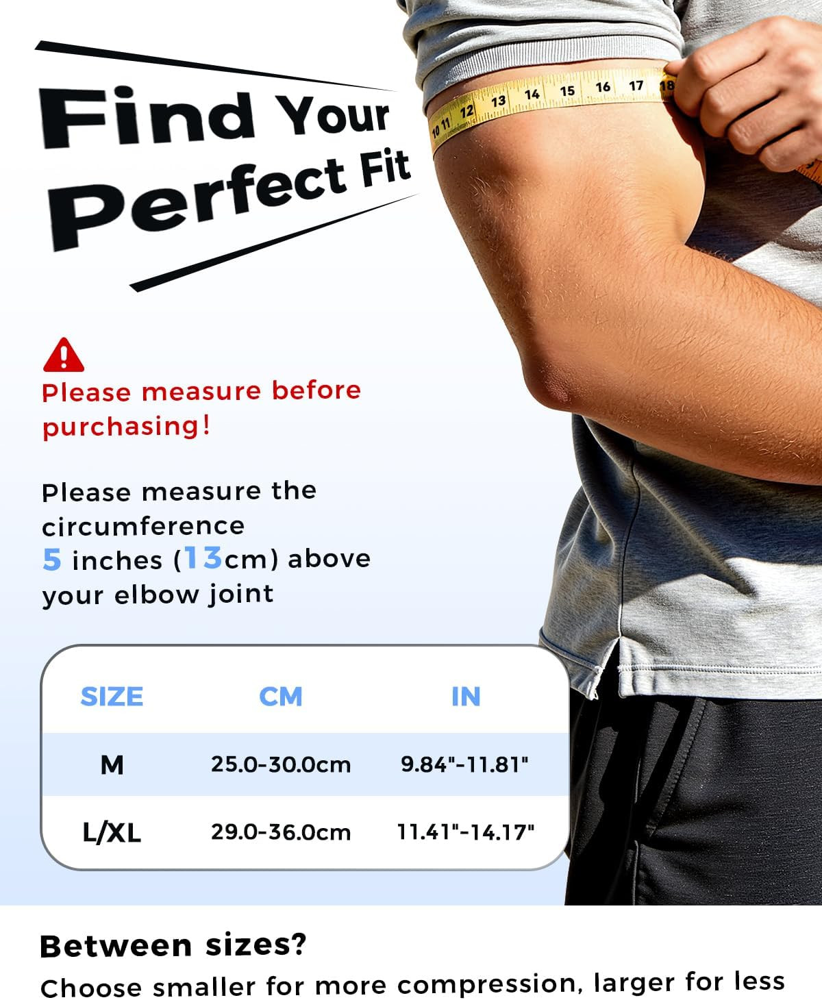 Copper Compression Arm Sleeves, Full Arm Brace for Forearm, Bicep, Triceps | 360
