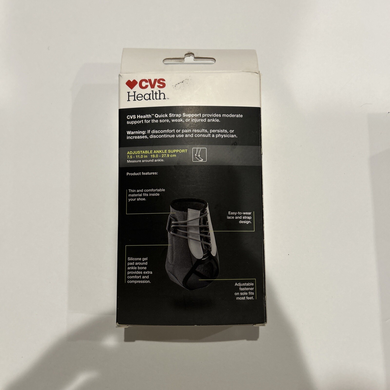 CVS Health Moderate Support Ankle Quick Strap Support One Size