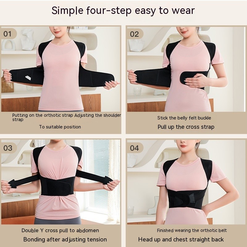 Posture Corrector Back Brace Adjustable Shoulder Support for Men Women