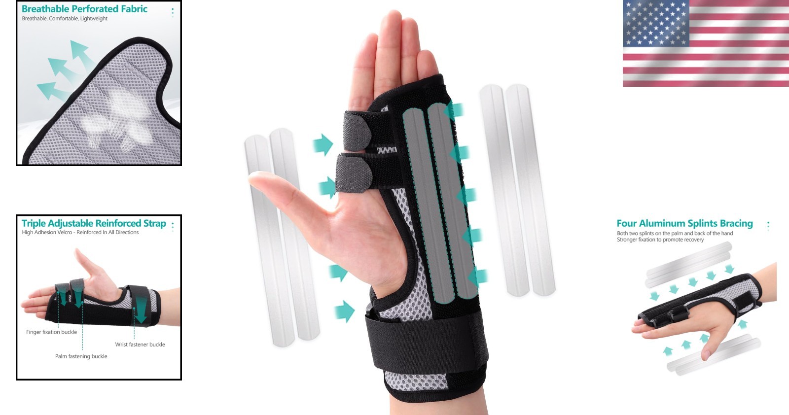 Reversible Hand Splint for Broken Fingers Features Lightweight Breathable Design