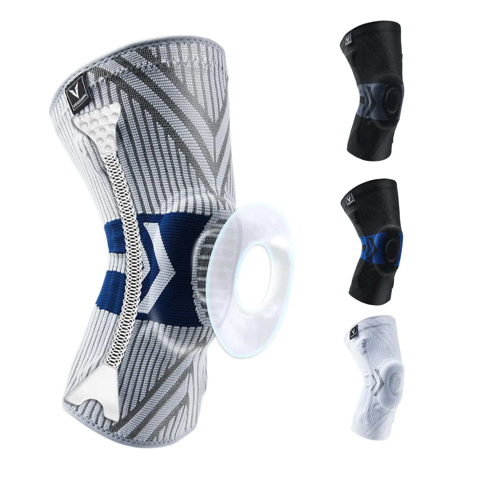 2025 Latest Knee Support for Men Pressurized Elastic Knee Brace with Silicone