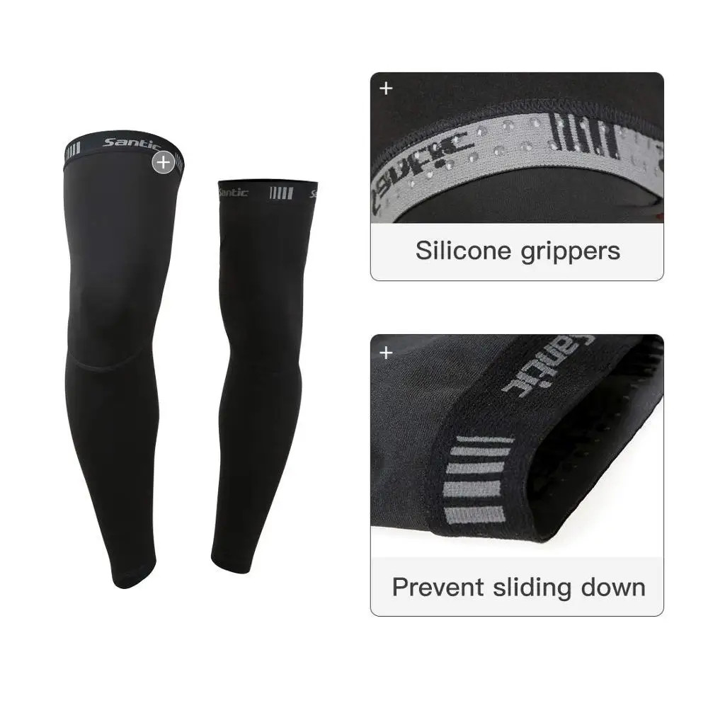 Cycling Leg Warmers Thermal Fleece Windproof Soft Shell Knee Sleeves Brea