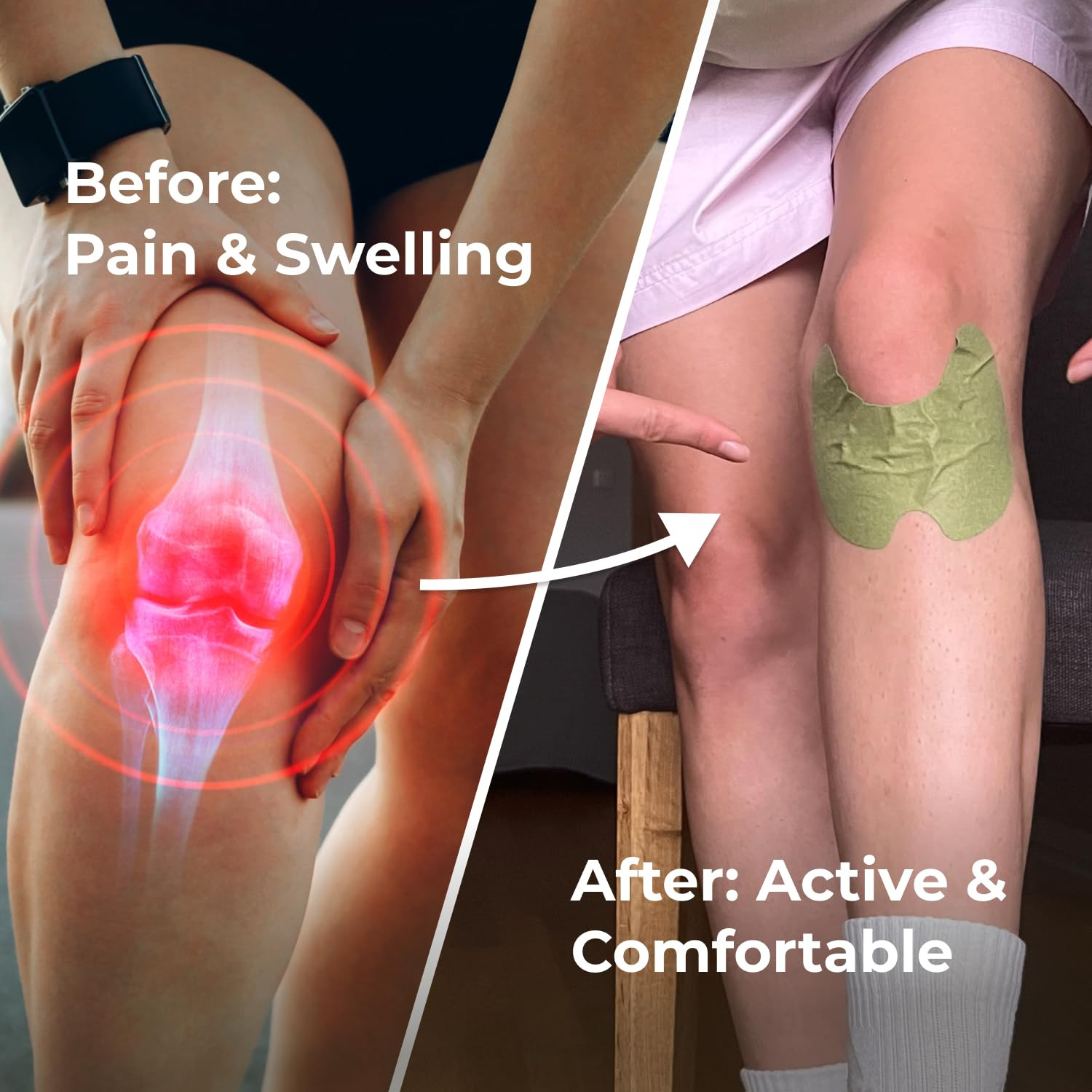 Wellnee Original Herbal Knee Patch – Wellknee Plaster for Knee Support & Muscle