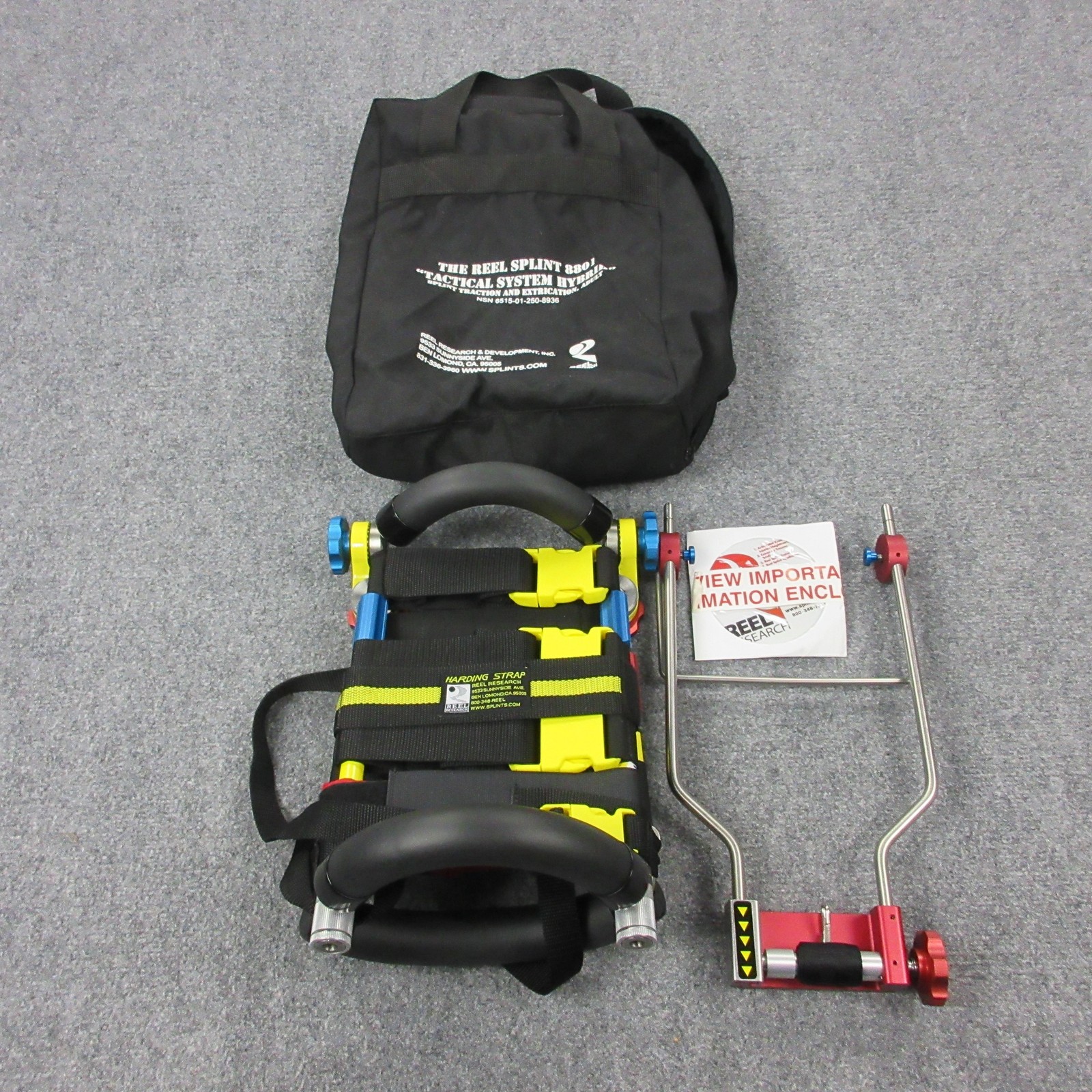 Reel Research Reel Splint 8801 Tactical System Hybrid Adult Traction Kit EMS