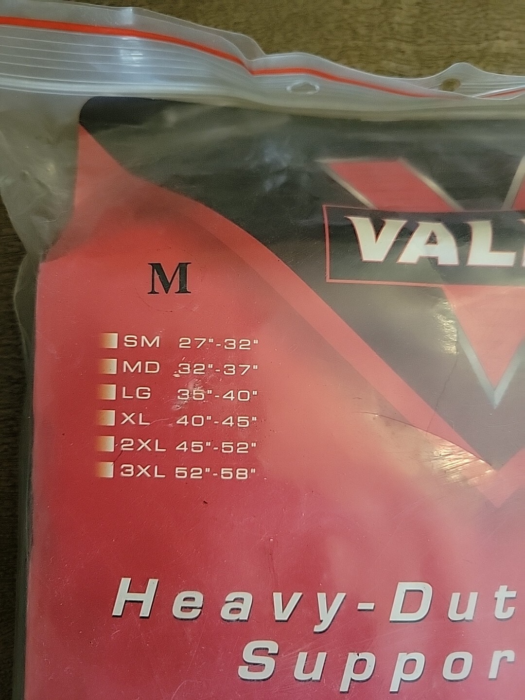 Valeo Back Brace Support – Size Medium 32″ to 44″Adjustable.see Pics And Descrip
