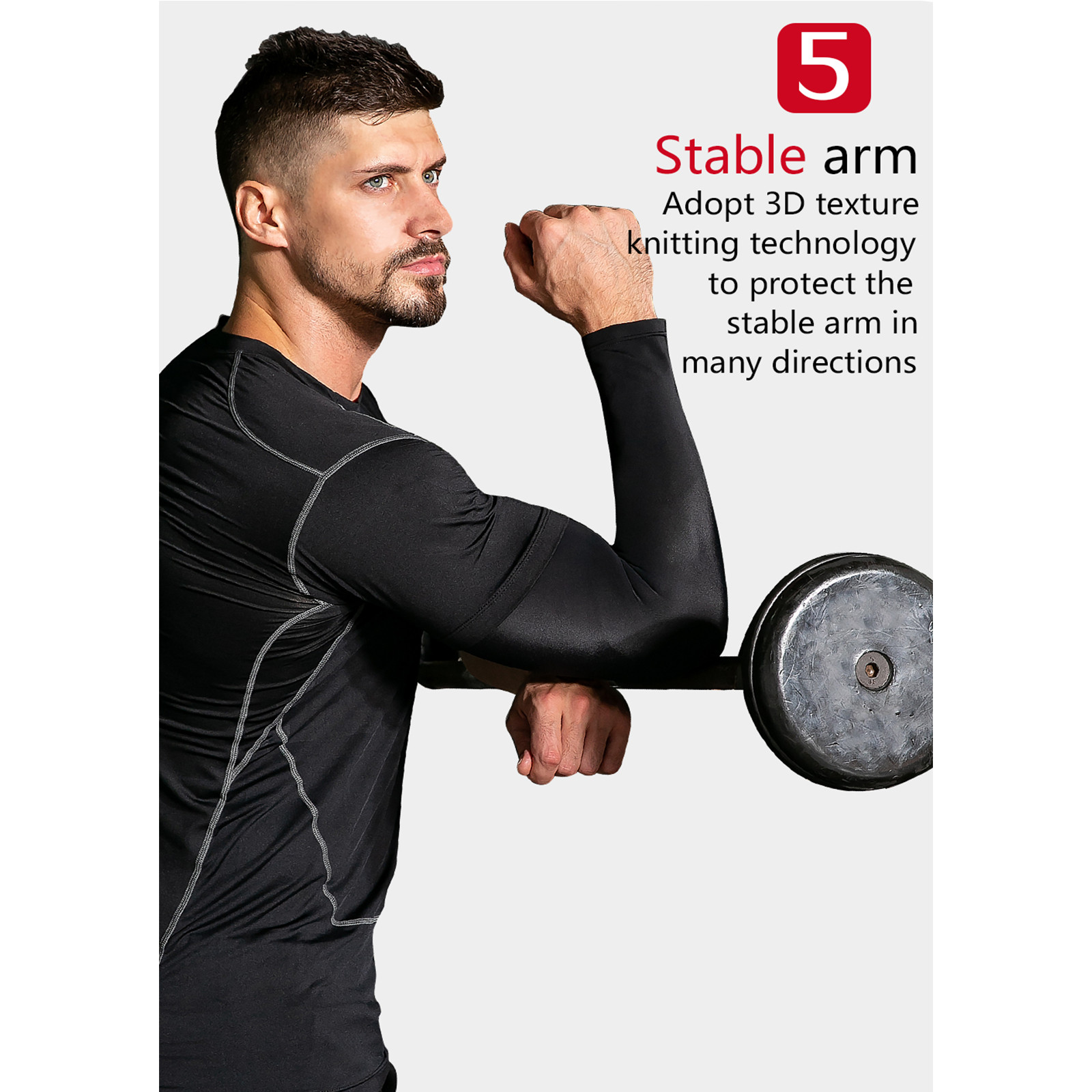 Elbow Support Arm Brace Compression Sleeve Joint Pain Relief For Sport Men&Women