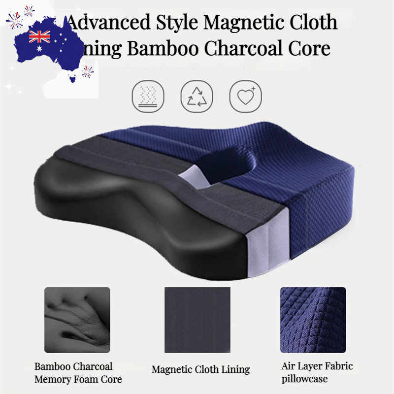 Memory Foam Seat Cushion Orthopedic Pillow Coccyx Office Chair Cushion Support W