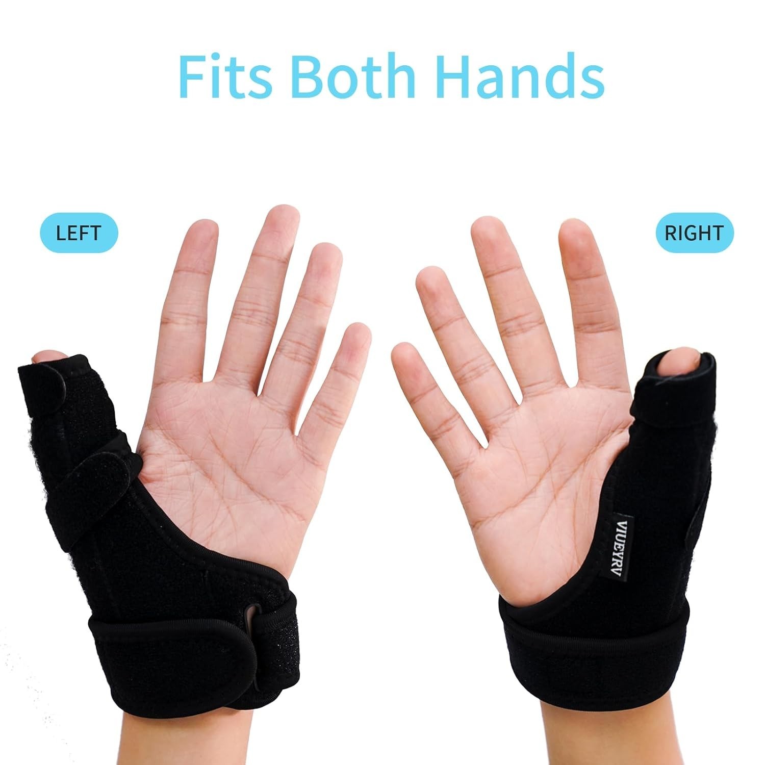 Adjustable Thumb Splint – Breathable Support Brace for Pain Relief, Black