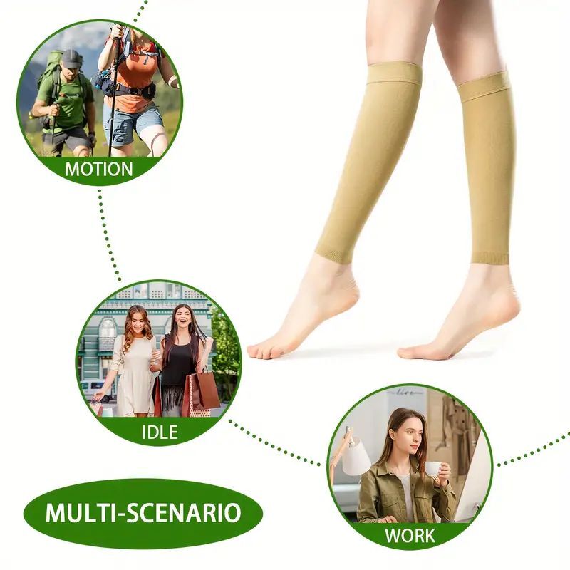 1 Pair Compression Calf Sleeve Running Leg Support Brace Sport Shin Splint Socks