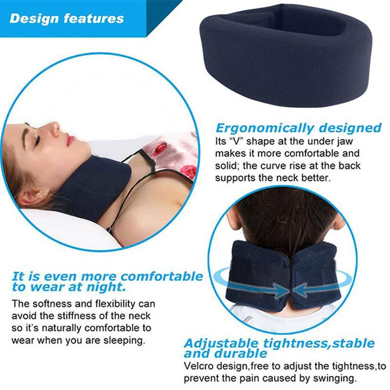 Adjustable Neck Brace Support Correcor Soft Foam Medical Cervical Collar Relief