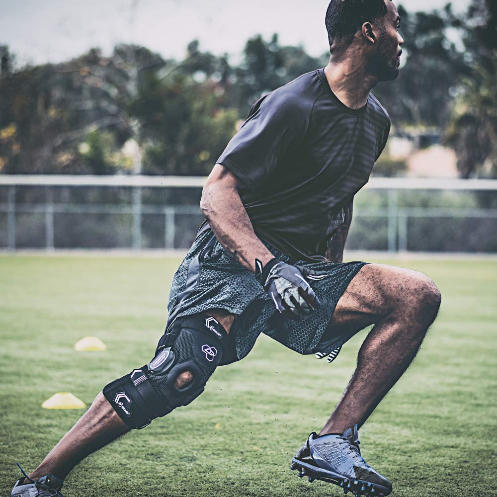 DonJoy Performance Bionic Fullstop ACL Knee Brace – 4 Points of Leverage Hinged