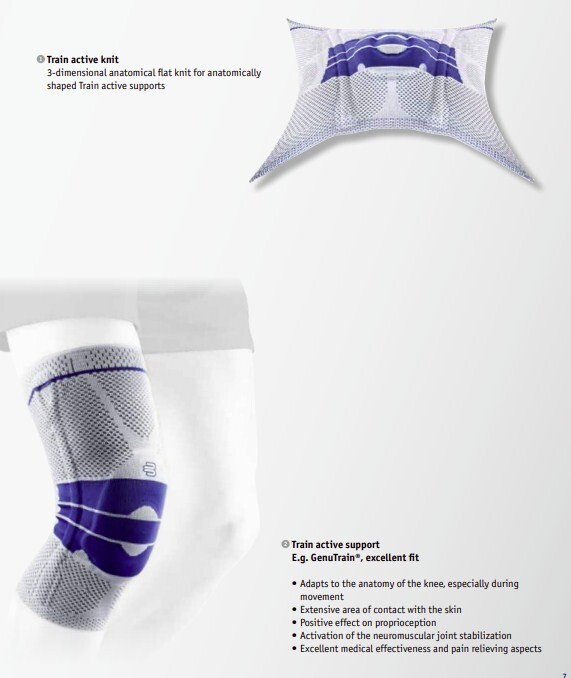 Bauerfeind GenuTrain Size 5 Knee Joint Brace Patella Support ACL Meniscus MCL