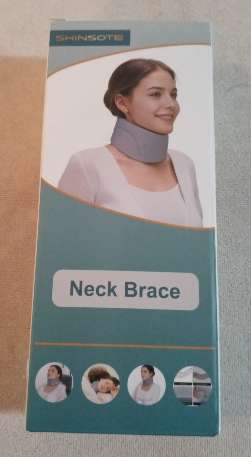 Shinsote NECK BRACE cervical soft padded collar size Large NIB