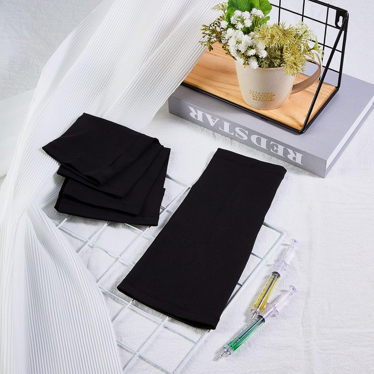 Treela 4 Pcs Arm Cast Cover Protector Short Decorative Arm Cast Sleeve Removable
