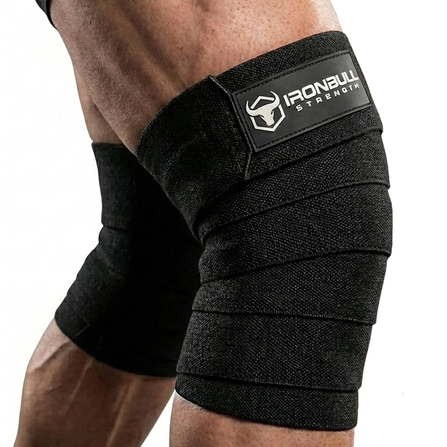 Knee Wraps for Weightlifting – 80″ Elastic Knee Straps for Squats and Weight …
