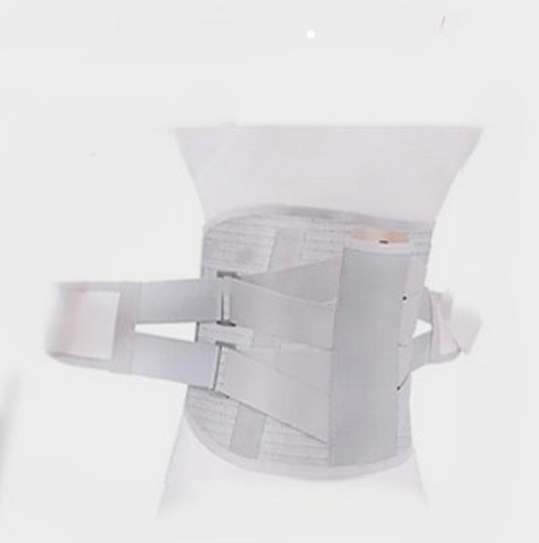 Ozerty Support Adjustable Lumbar Lower Back Brace Support Belt -Grey size 8