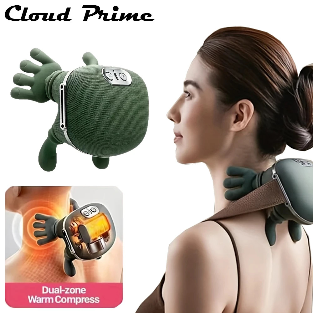 4D Bionic Finger Neck Shoulder Massager Wireless Neck Cervical Trapezius Kneadin