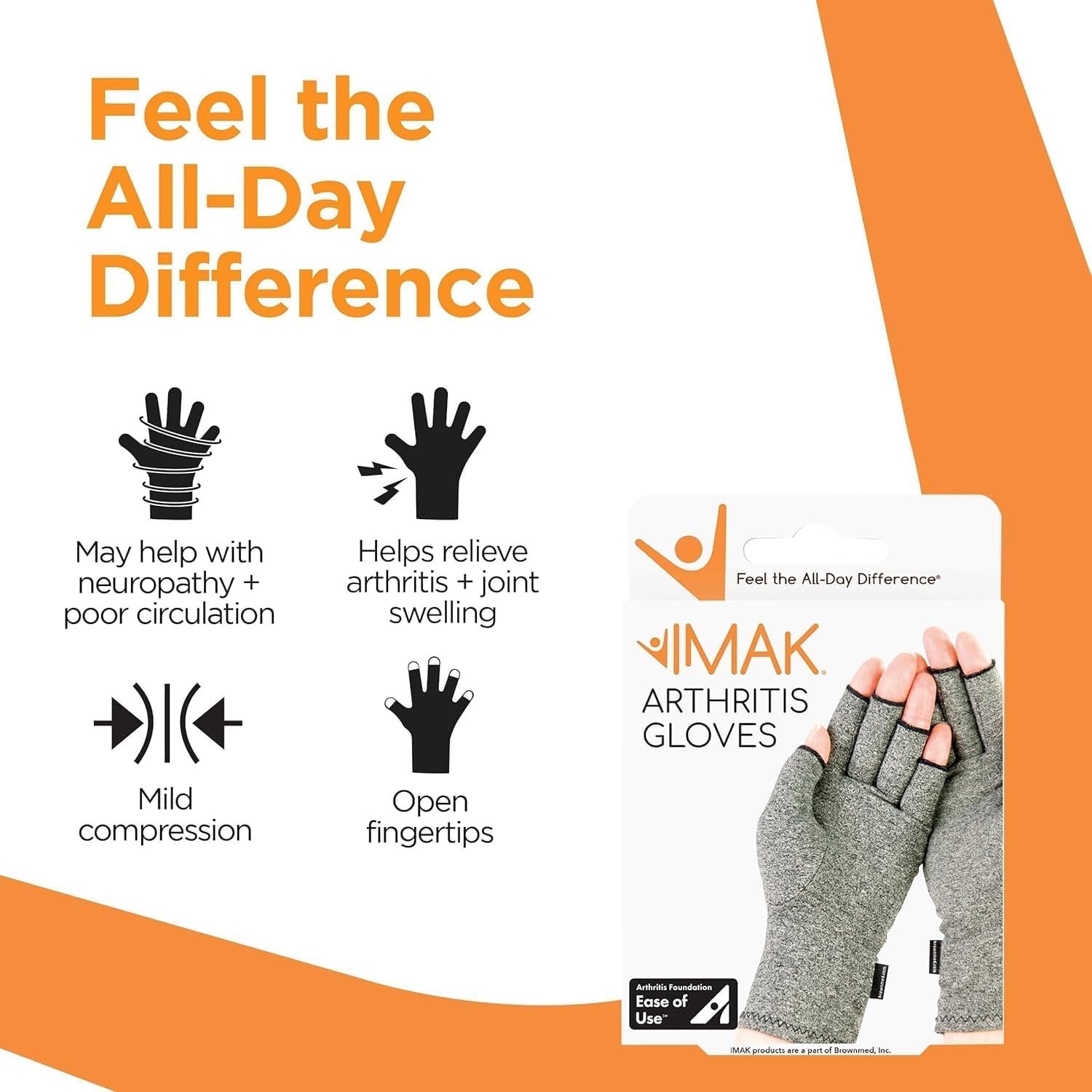 Compression Arthritis Gloves – Fingerless, Support for Joint Pain & Circulati…