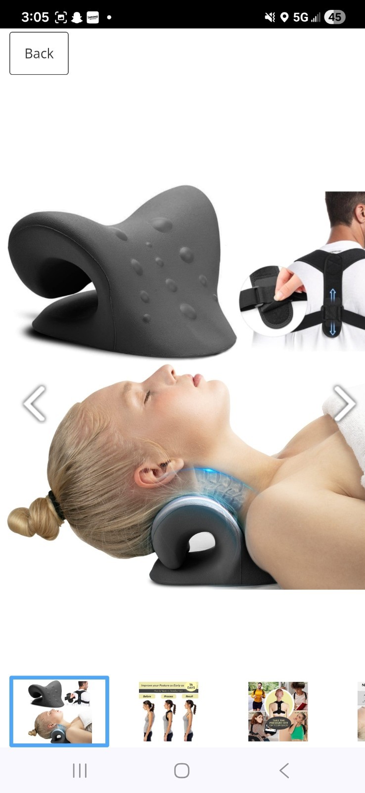 iBYWM Neck Stretcher and Posture Corrector for Women and Men, Cer
