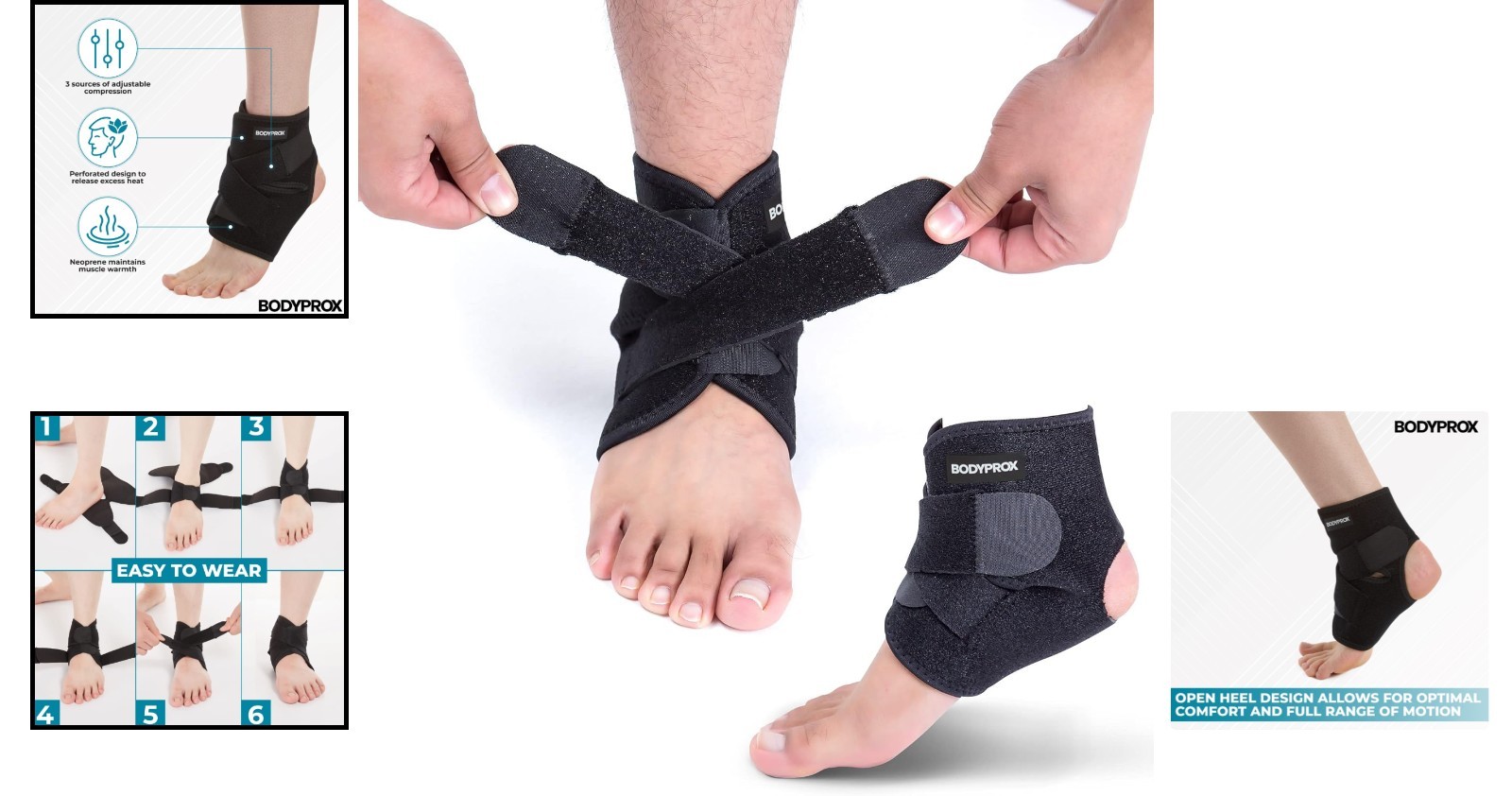 Elite Ankle Support Brace – Breathable, Adjustable Compression for Active Wear